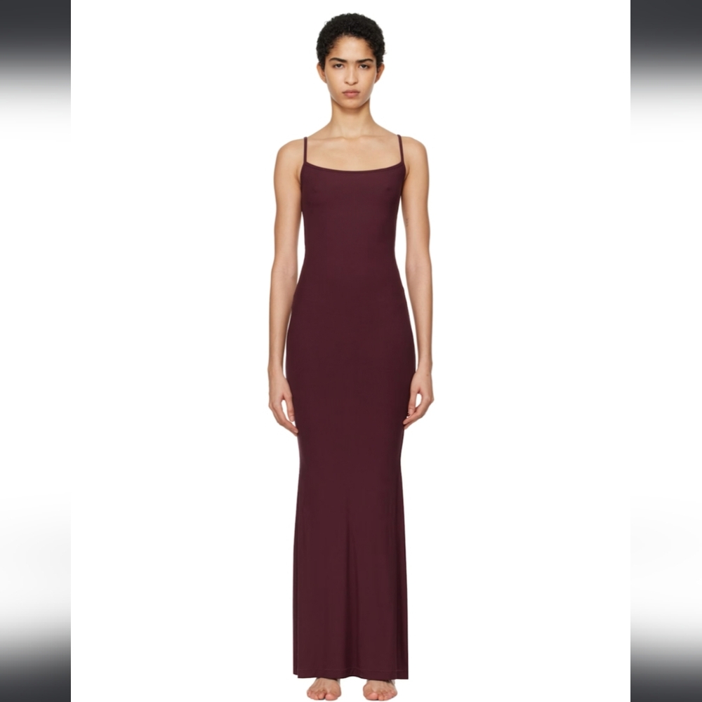 SKIMSBurgundy Soft Lounge Long Slip Maxi Dress - M
